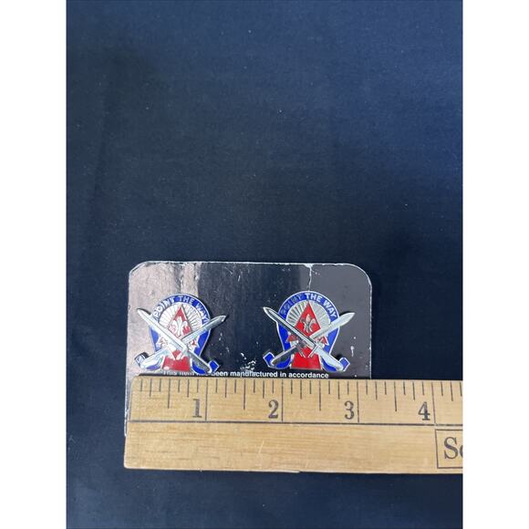 76th Infantry Brigade Unit Crest Combat Team DUI Pin Lot Of 2 - Picture 3 of 4